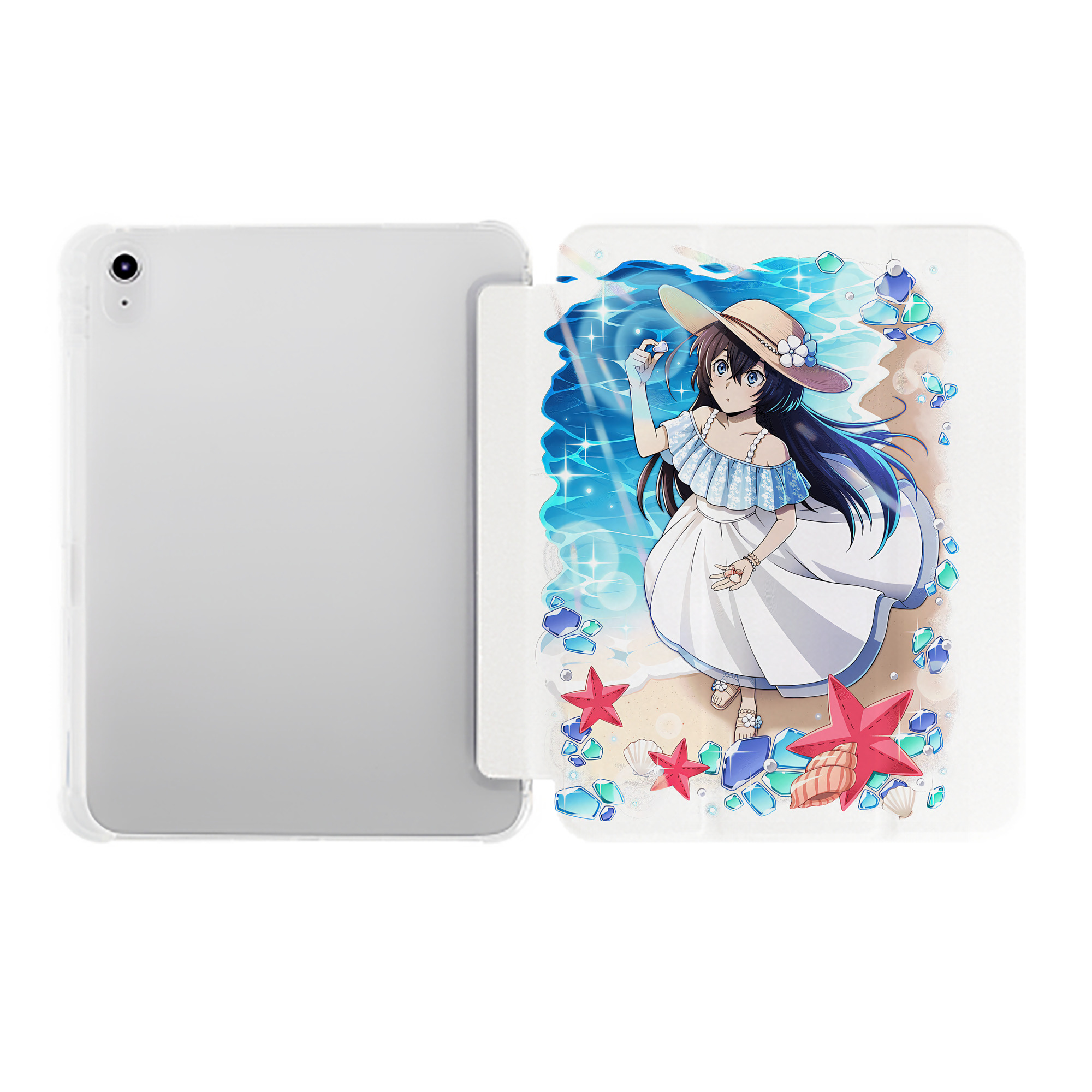 （画像用） 文豪ストレイドッグス Bungo Stray Dogs IPad ケース ペン収納付き 三つ折りスタンド PUレザー×シリコン 対応機種9.5/10.5/10.9インチ